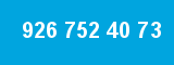 926 752 40 73 926 752 40 73